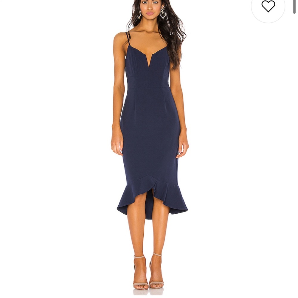 Bardot navy dress